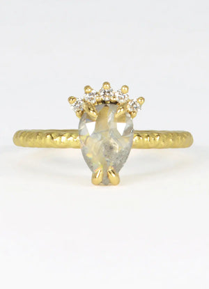 1.33ct Pear Shaped Diamond Tiara Ring James Newman Jewellery