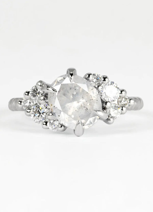 Custom Diamond Cluster Engagement Rings James Newman Jewellery