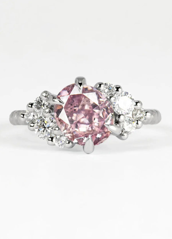 Custom Diamond Cluster Engagement Rings James Newman Jewellery