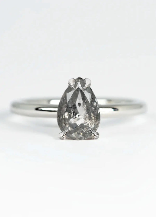 Custom Pear Shaped Diamond Solitaire Engagement Rings James Newman Jewellery