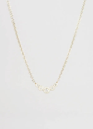 Delicate 9ct White Gold Diamond Necklace James Newman Jewellery