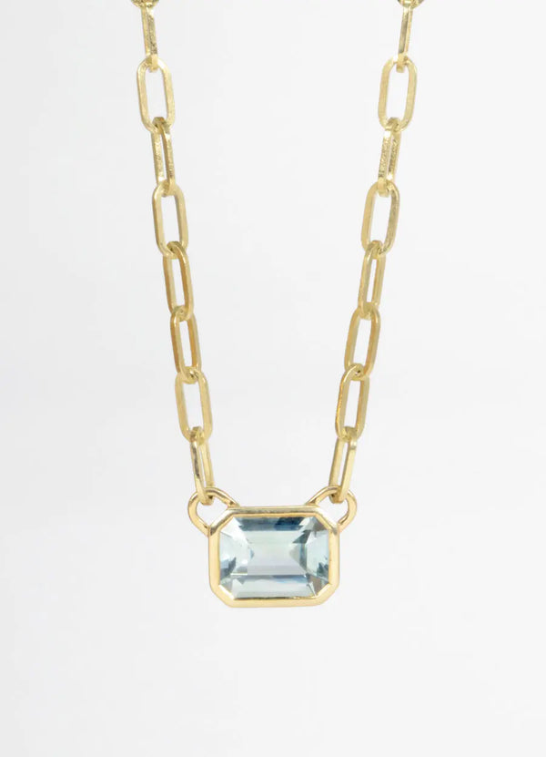 Diamond Set Paperclip Necklace (Copy) James Newman Jewellery