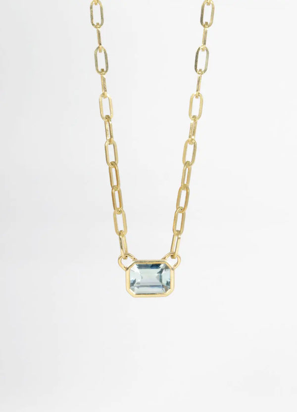 Diamond Set Paperclip Necklace (Copy) James Newman Jewellery