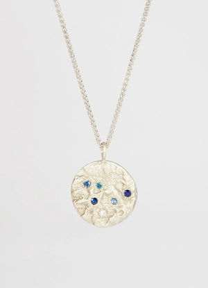 Mixed Sapphire & Diamond Flux Pendant James Newman Jewellery