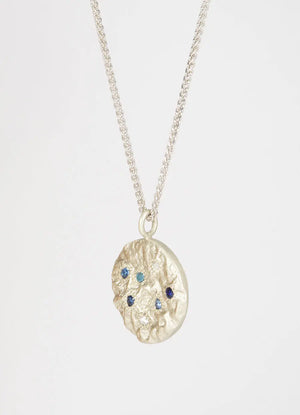 Mixed Sapphire & Diamond Flux Pendant James Newman Jewellery